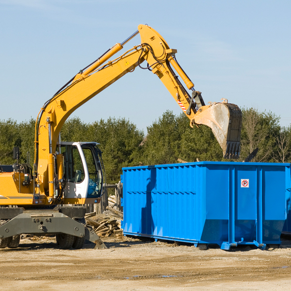 what size residential dumpster rentals are available in Echols County